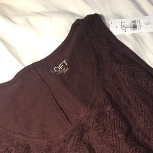 Loft wine colored tank top!